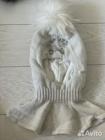 Шапка шлем для девочки