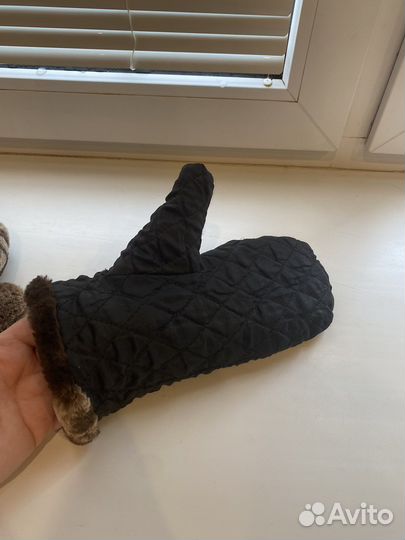 Варежки женские кролик рекс