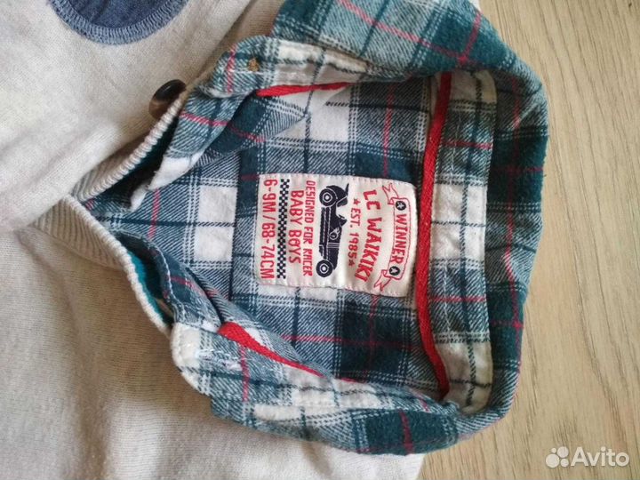 Джемпер с рубашкой