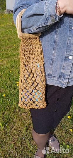 Сумка авоська макраме