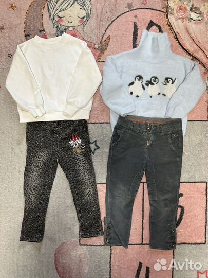 Пакет фирменных вещей для девочки 98