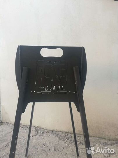 Мангал разборной 60х30х90см сталь 3мм