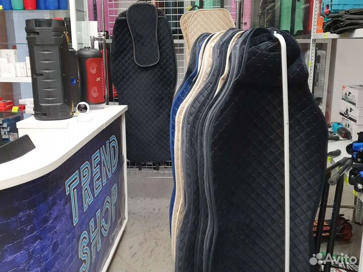 Накидки чехол на сидения алькантара велюр с боками