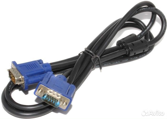 Кабель VGA-VGA, AWM style, 1.5 м, с фильтрами