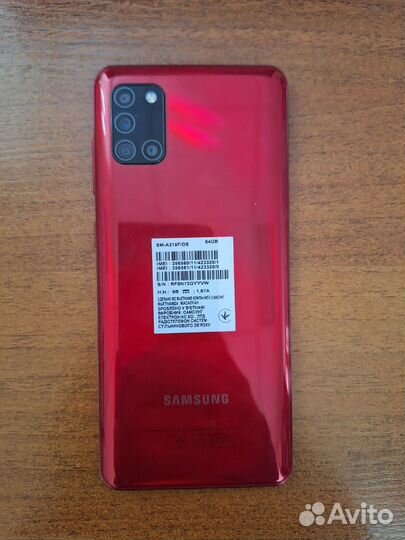 Samsung Galaxy A31, 4/64 ГБ