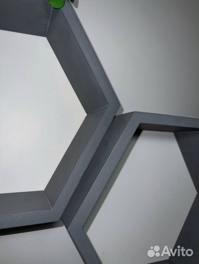 Набор декоративных полок в виде сот / полки соты