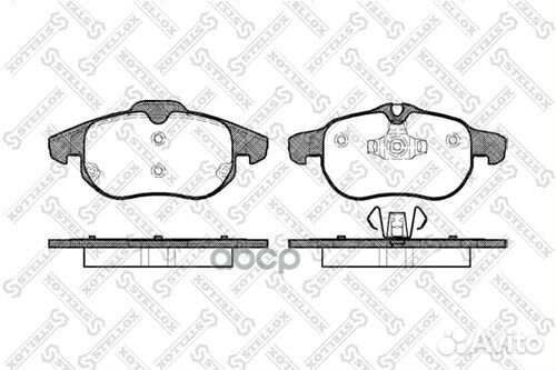 899 000B-SX колодки дисковые п. с антискрип. п