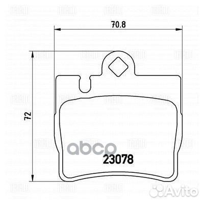 Колодки торм. для а/м Mercedes S (W220) (98) /C