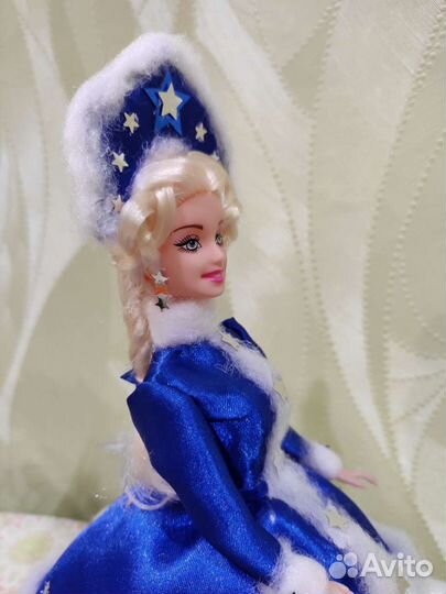 Кукла-шкатулка снегурочка