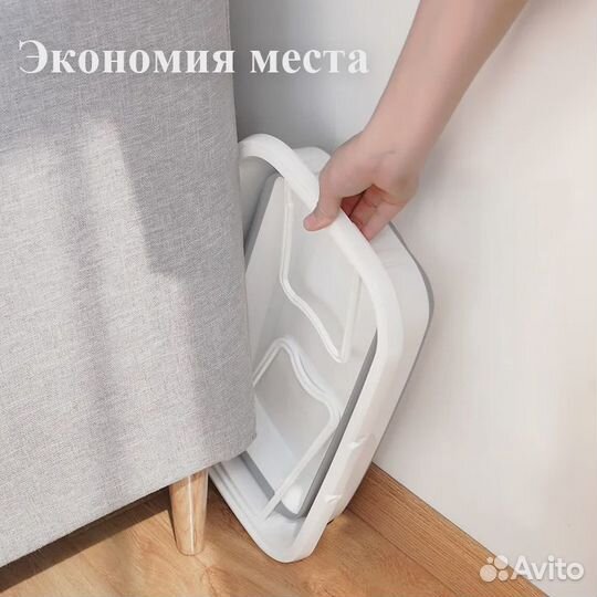 Силиконовое ведро складное