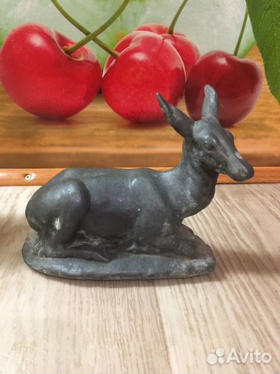 Олениха олень шпиатр 16х12см