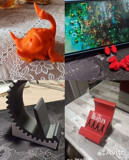 3д печать (пластиком и фотополимерной смолой)