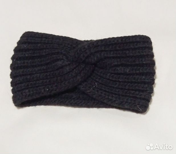Ободок на голову вязанный чалма