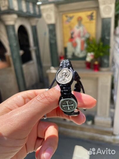 Браслет с икона Св.Спиридон и Николай Чудотворец