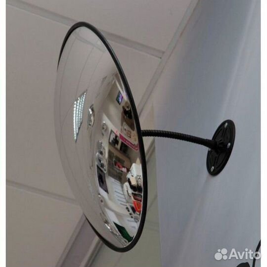 Обзорное выпуклое зеркало с кронштейном