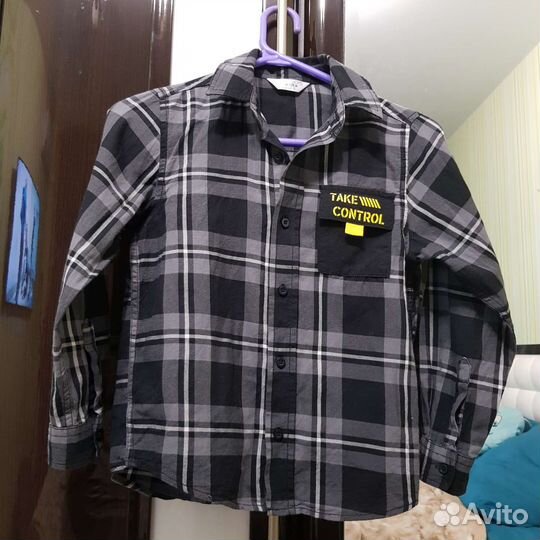 Рубашка на мальчика 128 разм