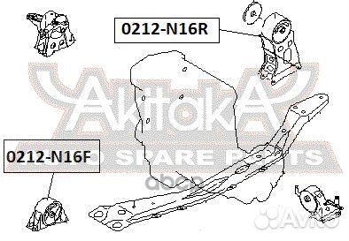 Подушка двигателя задняя 0212N16R asva