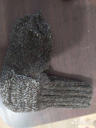 Носки шерстяные мужские вязаные