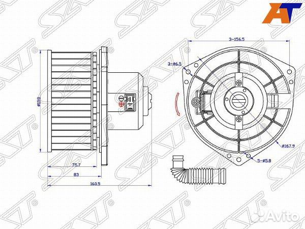 Мотор отопителя салона nissan terrano