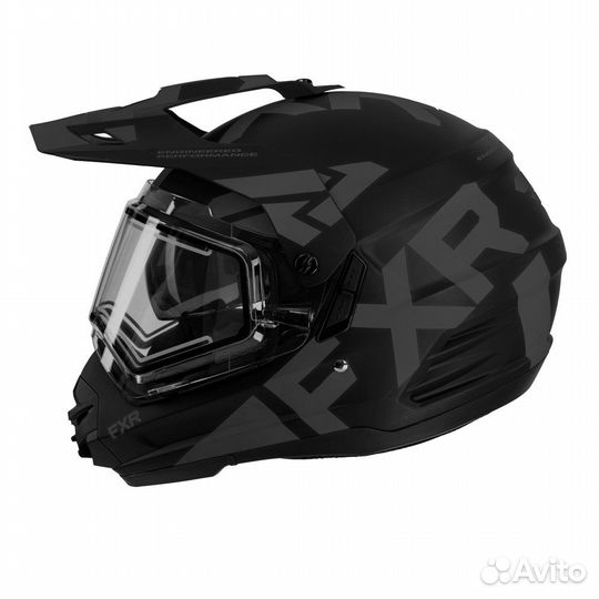 Шлем FXR Torque X Team с подогревом,черно-серый