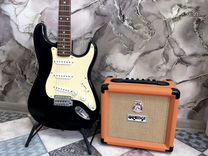Электрогитара Fender squier Affinity Комбик Orange