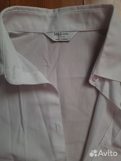 Рубашка школьная белая M&S