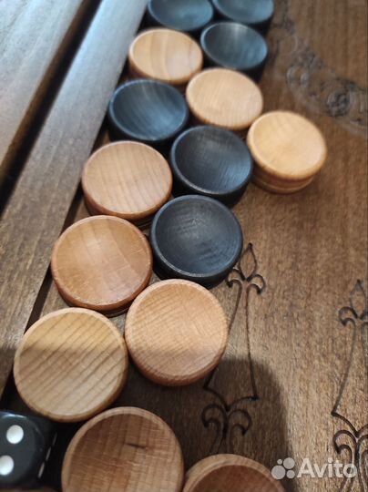 Нарды резные новые