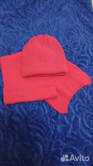 Комплект шапка и шарф для девочки