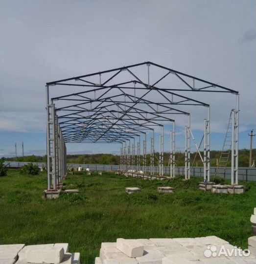 Ангар, каркас ангара