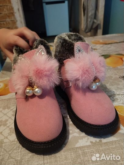 Ботинки зимние для девочки 22 размер