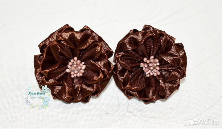 Бантики для волос ручной работы