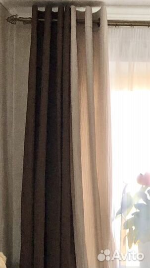 Шторы 2 шт. блэкаут на люверсах