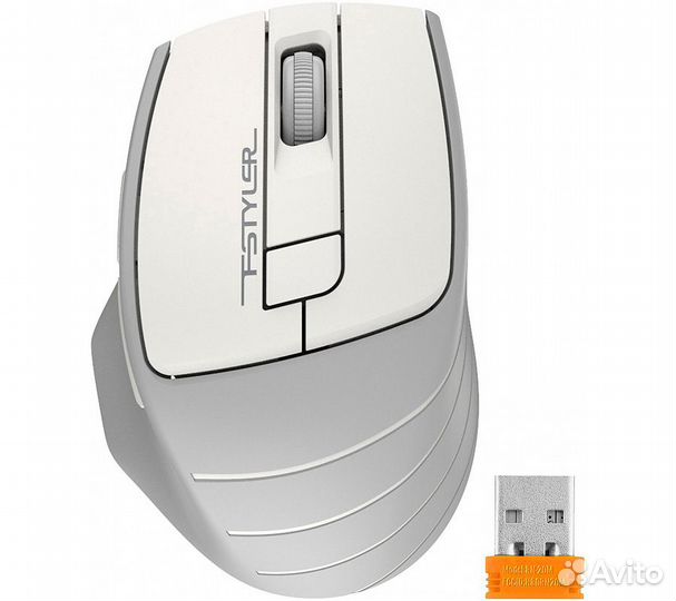 Беспроводная мышь A4Tech Fstyler FG30S, белый/серы