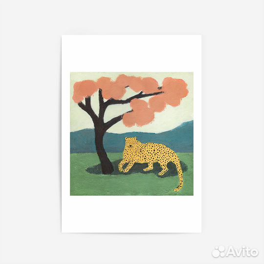 Постер с леопардом