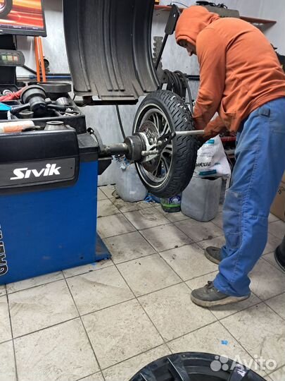 Шиномонтаж мотоцикла