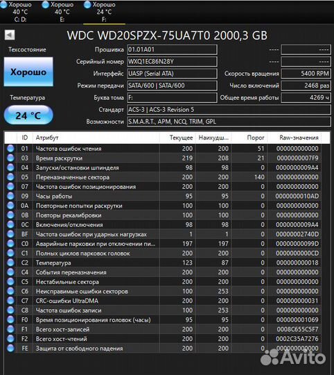 WD Blue Жесткий диск для ноутбука 2 TB