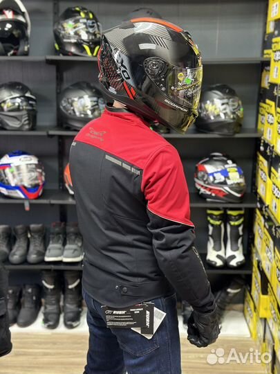 Мотокуртка Dragonfly City, Red - Black