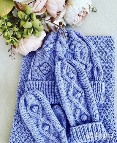 Шапка,снуд,варежки