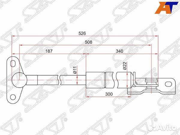 Амортизатор крышки багажника lexus RX300