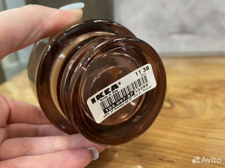 Подсвечник IKEA стекло