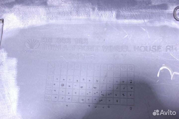 Обшивка стойки правая Chevrolet Lanos 2004-2010