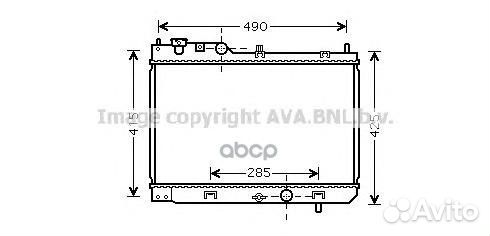 Радиатор системы охлаждения MZ2214 Ava