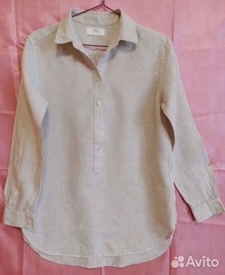 Рубашка Uniqlo лён S