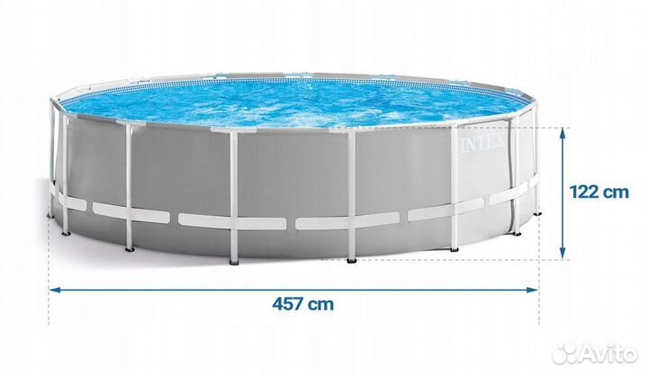 Каркасный бассейн Intex 26726 457х122 см