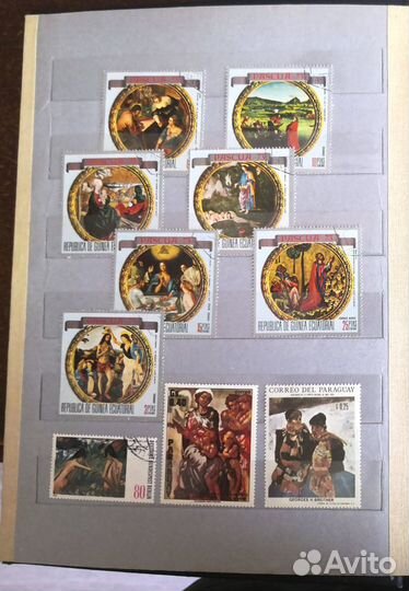 Альбом с марками на тему Искусство