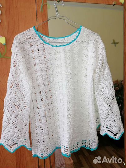 Кофта вязаная крючком