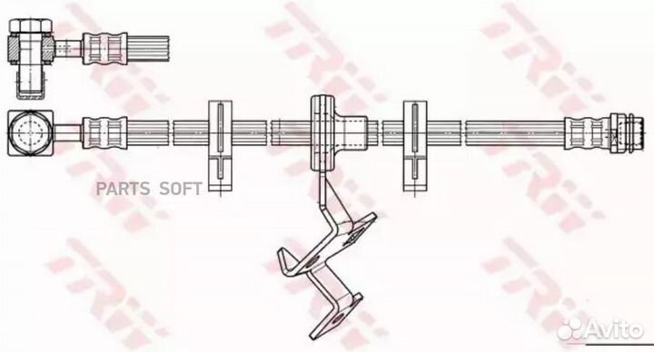 TRW PHD966 Шланг тормозной