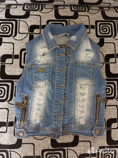 Жилетка джинсовая для девочки