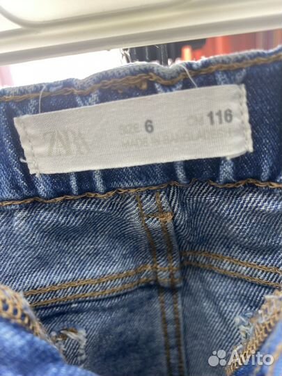 Джинсы zara для девочки