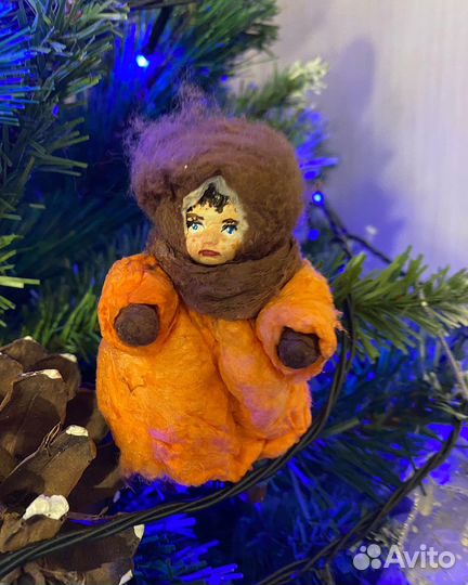 Ватные елочные игрушки новые